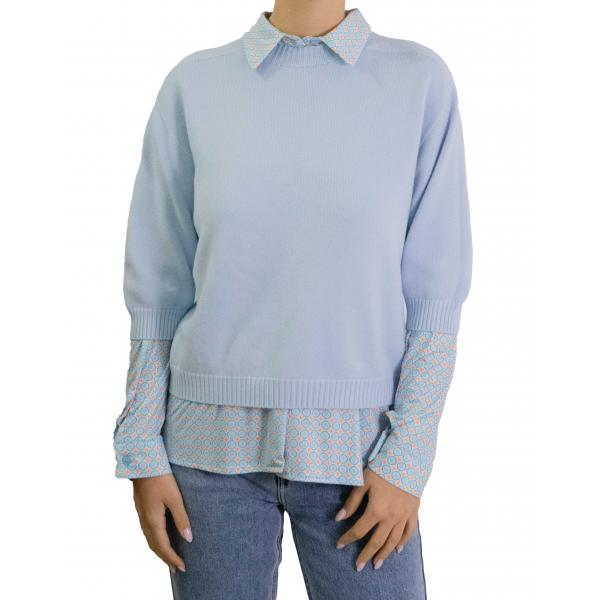 Maglioncino con manica a 3/4 in viscosa 